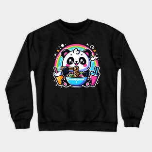 Panda Eating Ramen Crewneck Sweatshirt